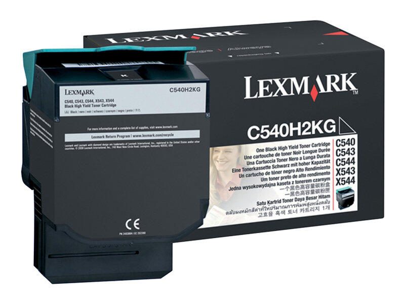 Lexmark Original Toner Standard Variante - C54x schwarz 2.500 Seiten (C540H2KG)