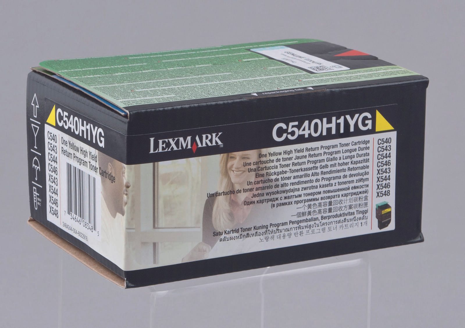 Lexmark Original Toner gelb 2.000 Seiten (C540H1YG) für C540n, C543dn, C544dn/dtn/dw/n, X543dn, X544dn/dtn/n/dw, X546dtn