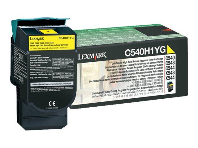 Lexmark Original Toner gelb 2.000 Seiten (C540H1YG) für C540n, C543dn, C544dn/dtn/dw/n, X543dn, X544dn/dtn/n/dw, X546dtn