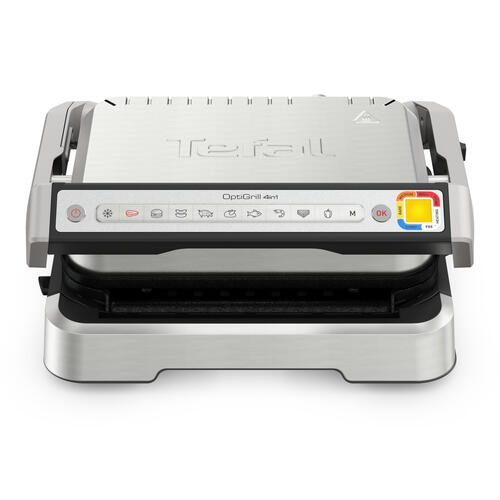 Tefal OptiGrill 4in1 Kontaktgrill- elektrisch, schwarz/silber