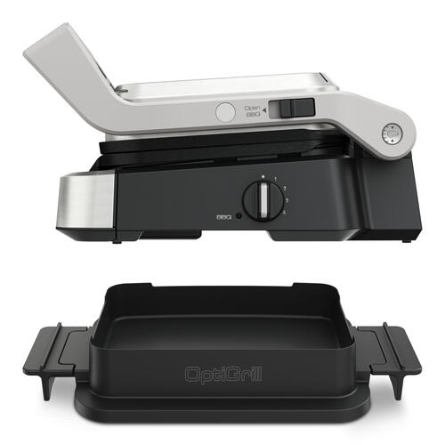 Tefal OptiGrill 4in1 Kontaktgrill- elektrisch, schwarz/silber