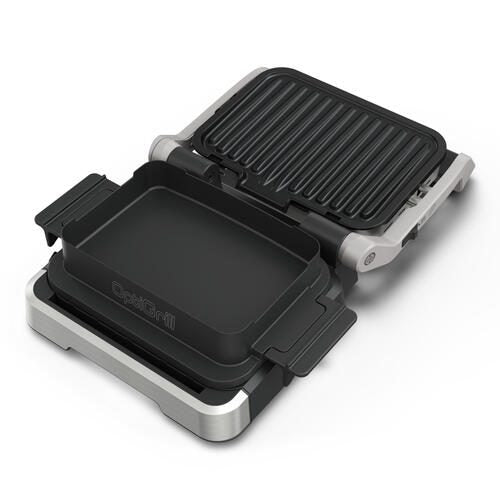 Tefal OptiGrill 4in1 Kontaktgrill- elektrisch, schwarz/silber