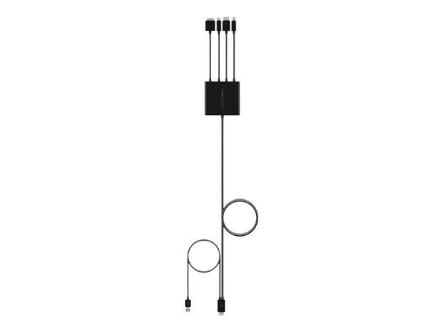 Belkin Digitaler Multiport Adapter mit Mini-Displayport, HDMI, USB-C und VGA auf HDMI (B2B166)