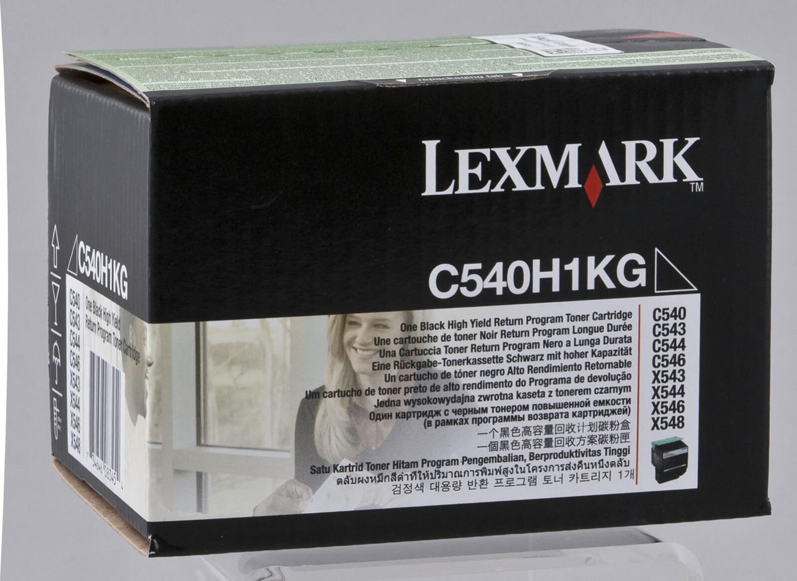 Lexmark Original Toner schwarz 2.500 Seiten (C540H1KG) für C540n, C543dn, C544dn/dtn/dw, C546dtn, X543dn