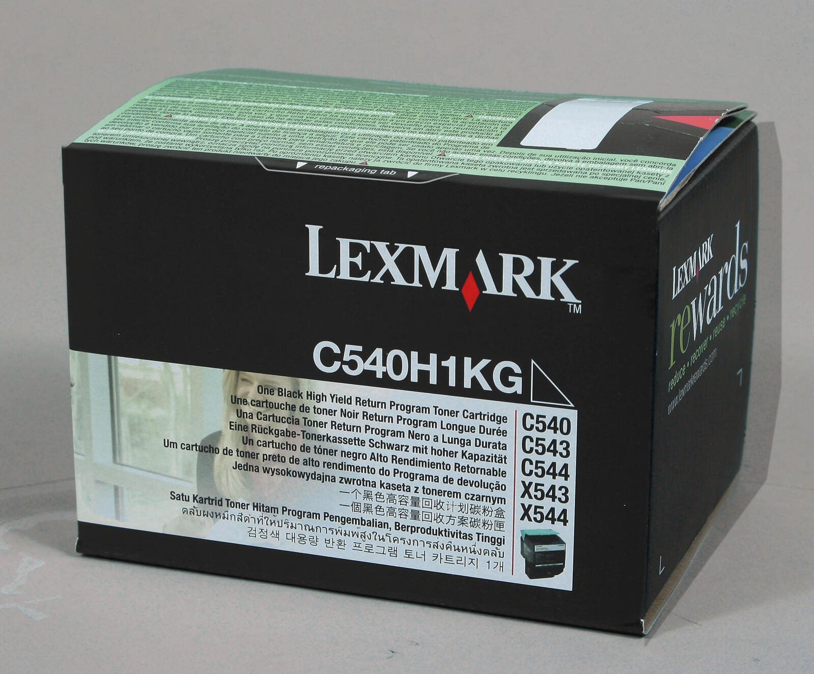 Lexmark Original Toner schwarz 2.500 Seiten (C540H1KG) für C540n, C543dn, C544dn/dtn/dw, C546dtn, X543dn