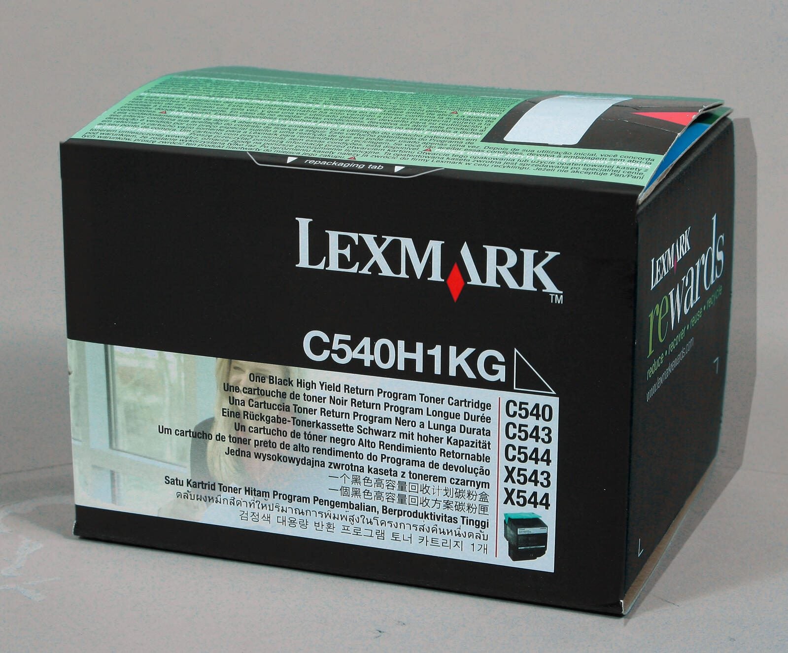 Lexmark Original Toner schwarz 2.500 Seiten (C540H1KG) für C540n, C543dn, C544dn/dtn/dw, C546dtn, X543dn