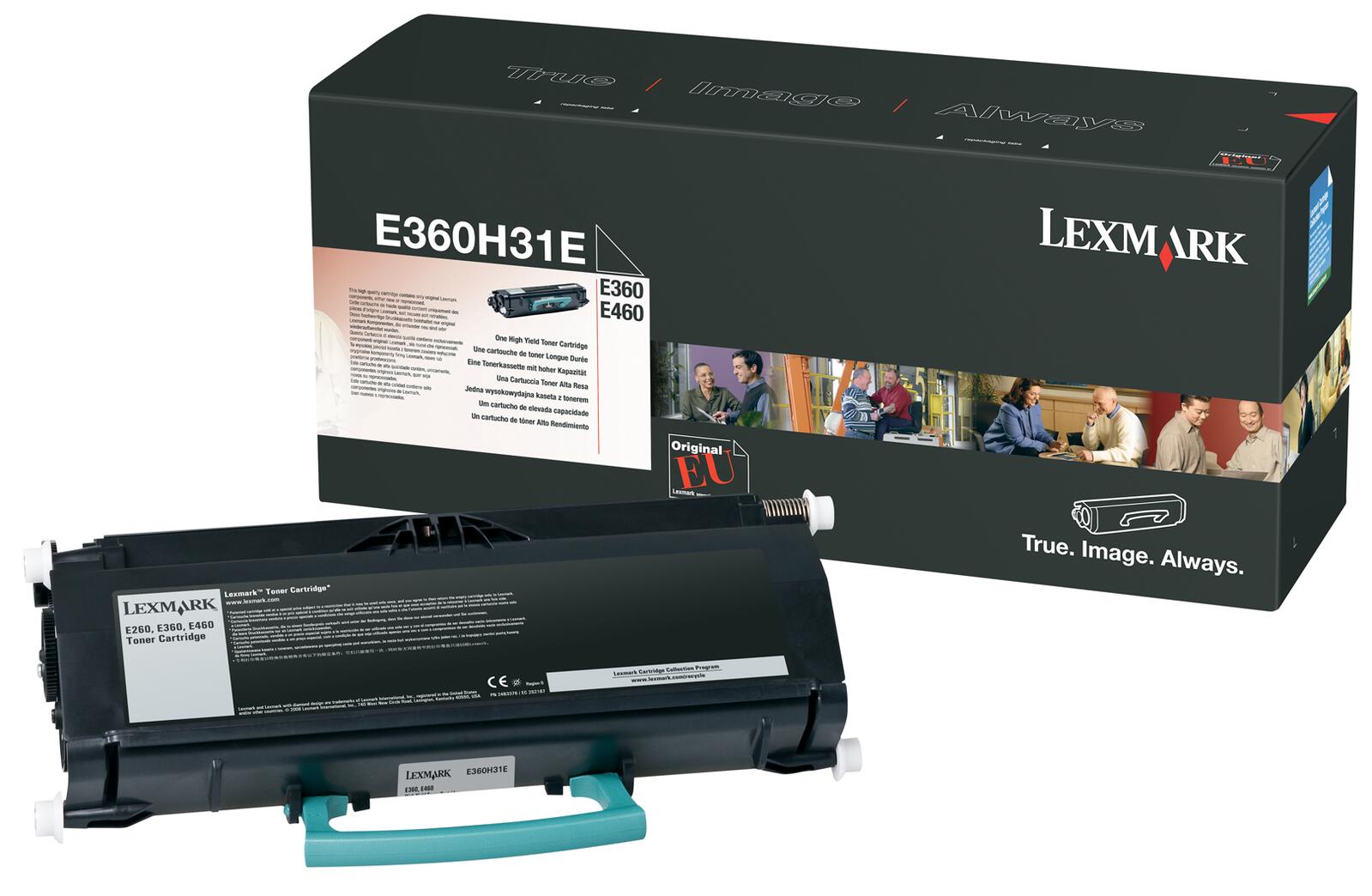 Lexmark Original Toner schwarz 9.000 Seiten (E360H31E) für E360d/dn/dt/dtn, E460dn/dtn/dtw/dw, E462dtn