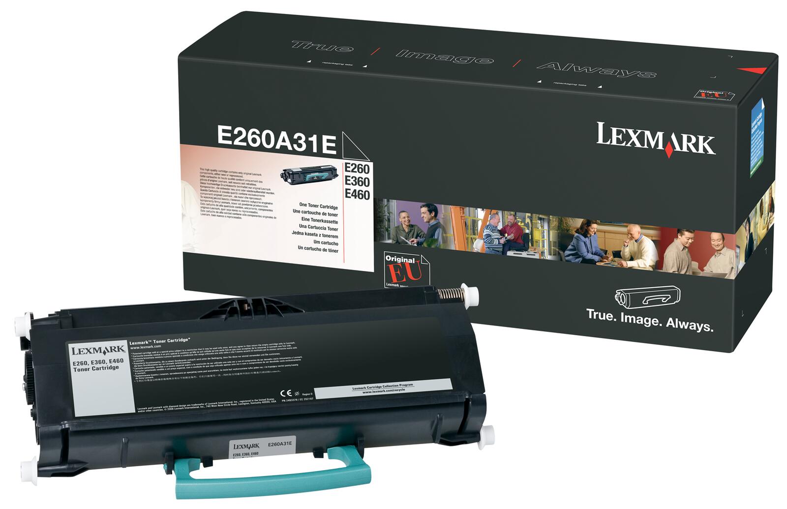 Lexmark Original Toner schwarz 3.500 Seiten (E260A31E) für E260/d/dn, 360d/dn/dt, 460dn/dtn/dtw/dw