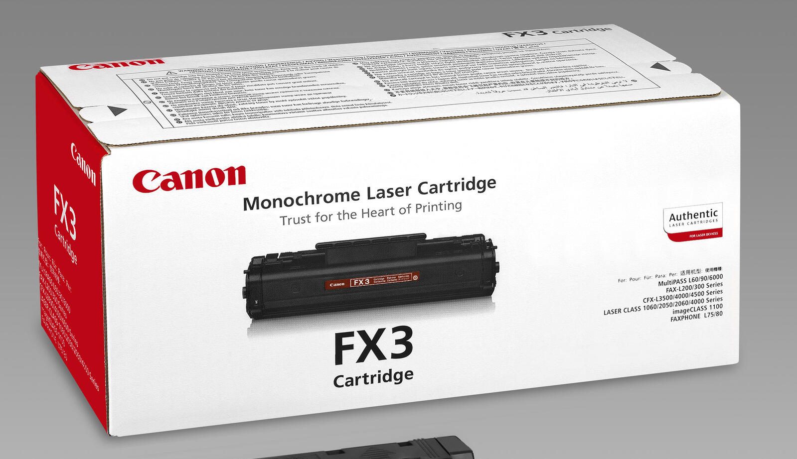 Canon Original Toner FX-3 schwarz 2.700 Seiten (1557A003)