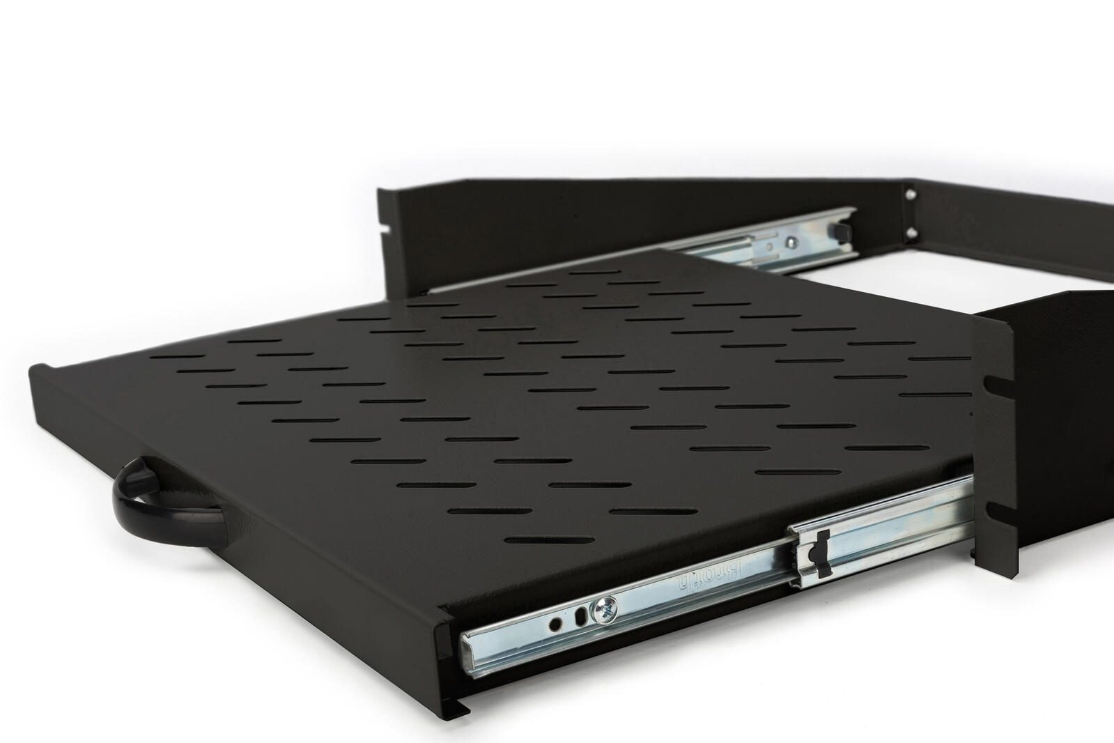 Digitus Fachboden 19'-Schränke ausziehbar ab 450mm Tiefe bis 30kg 2HE RAL9005 schwarz