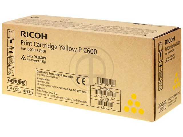Ricoh Original Toner IM C600 - 4er Multipack (cyan, magenta, gelb, schwarz)