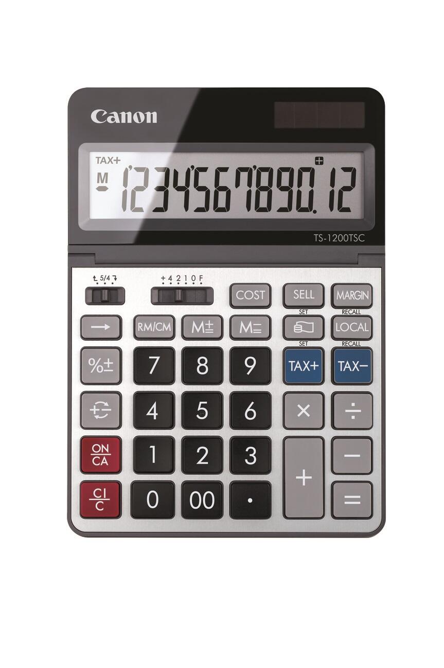 Canon TS-1200TSC Basisrechner 12 Stellen Solarpanel & Batterie