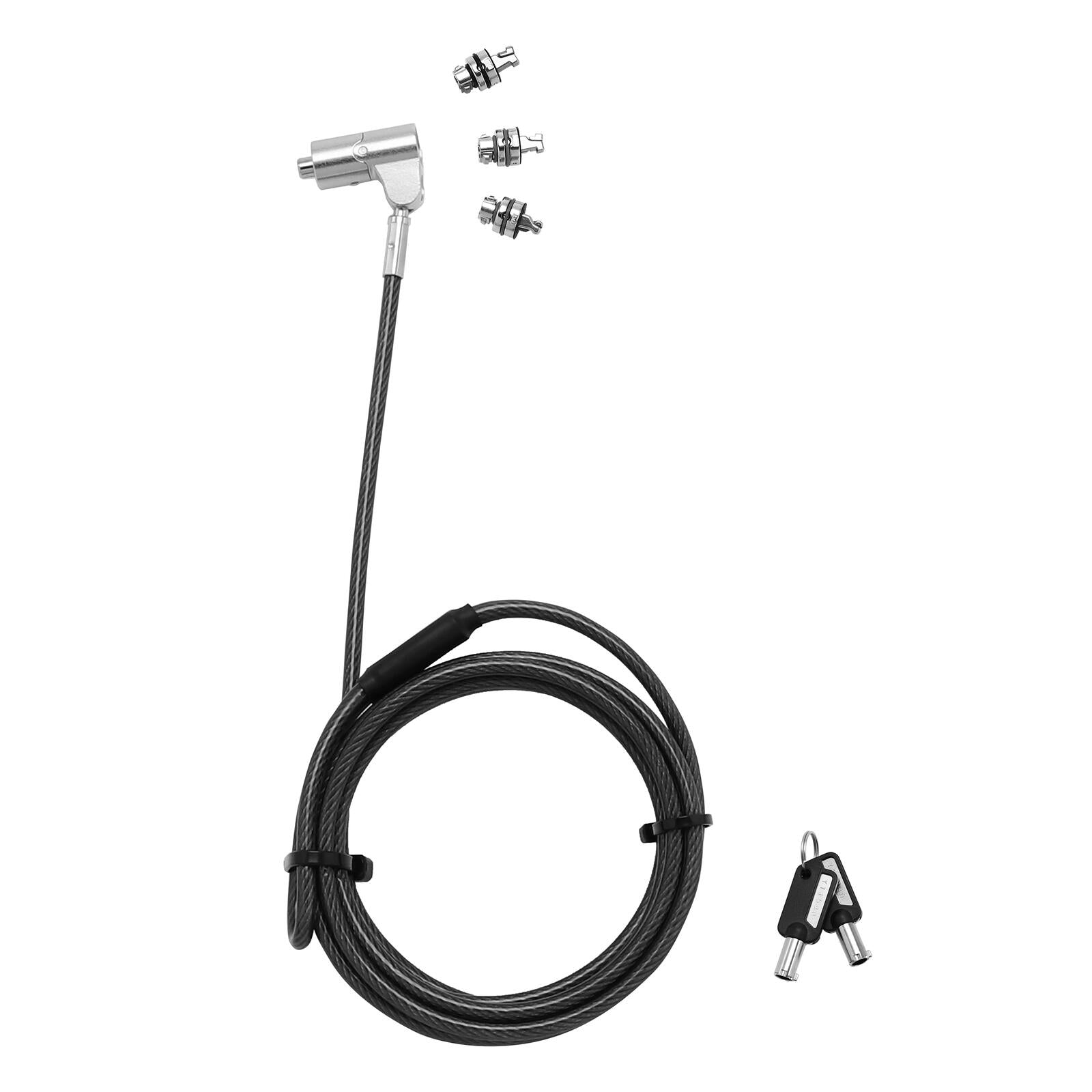 DICOTA Universal Security Cable Lock 3-fach austauschbarer Kopfmechanismus für alle Schließlösungen