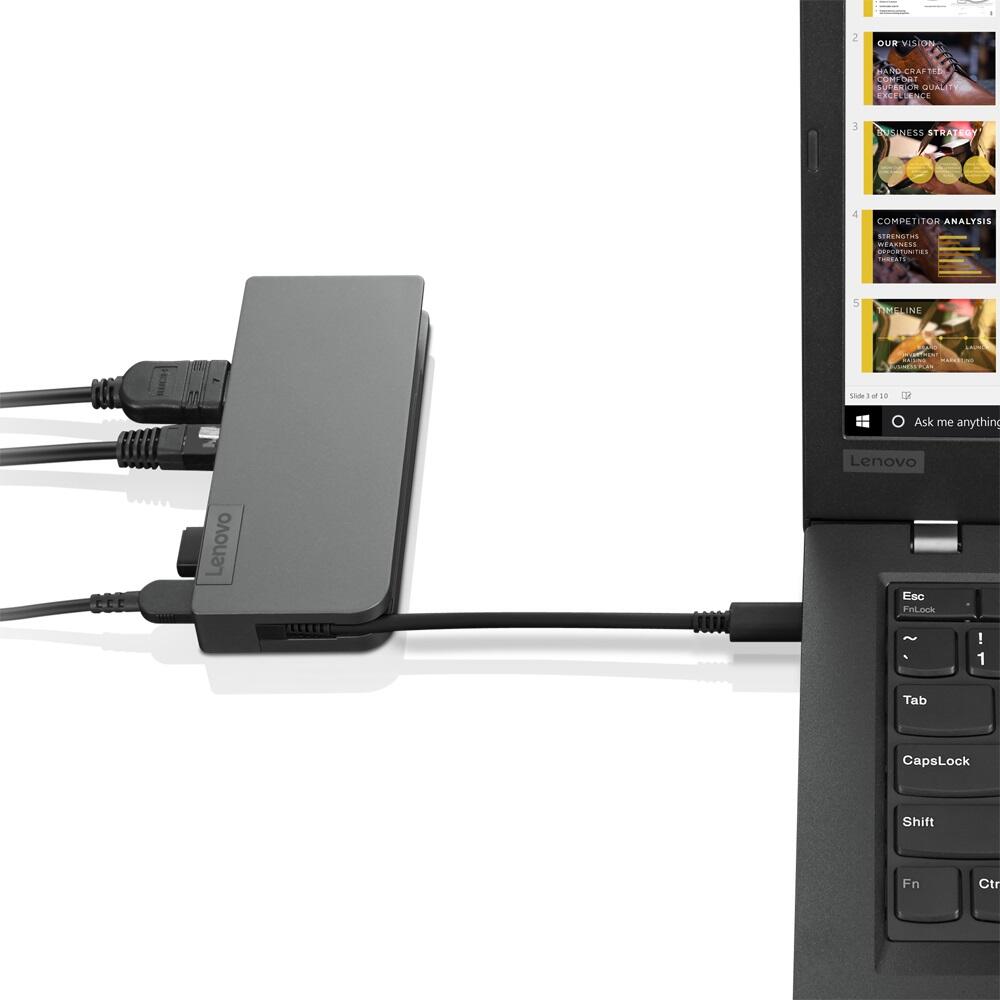 Lenovo USB-C Travel Hub mit Stromversorgung