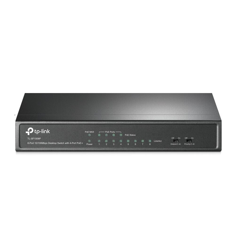 TP-LINK TL-SF1008P 8-Port 10/100Mbps Desktop Switch mit 4-Port PoE+