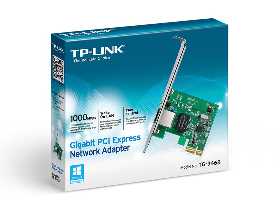 TP-LINK TG-3468 Gigabit Netzwerkkarte PCI Express