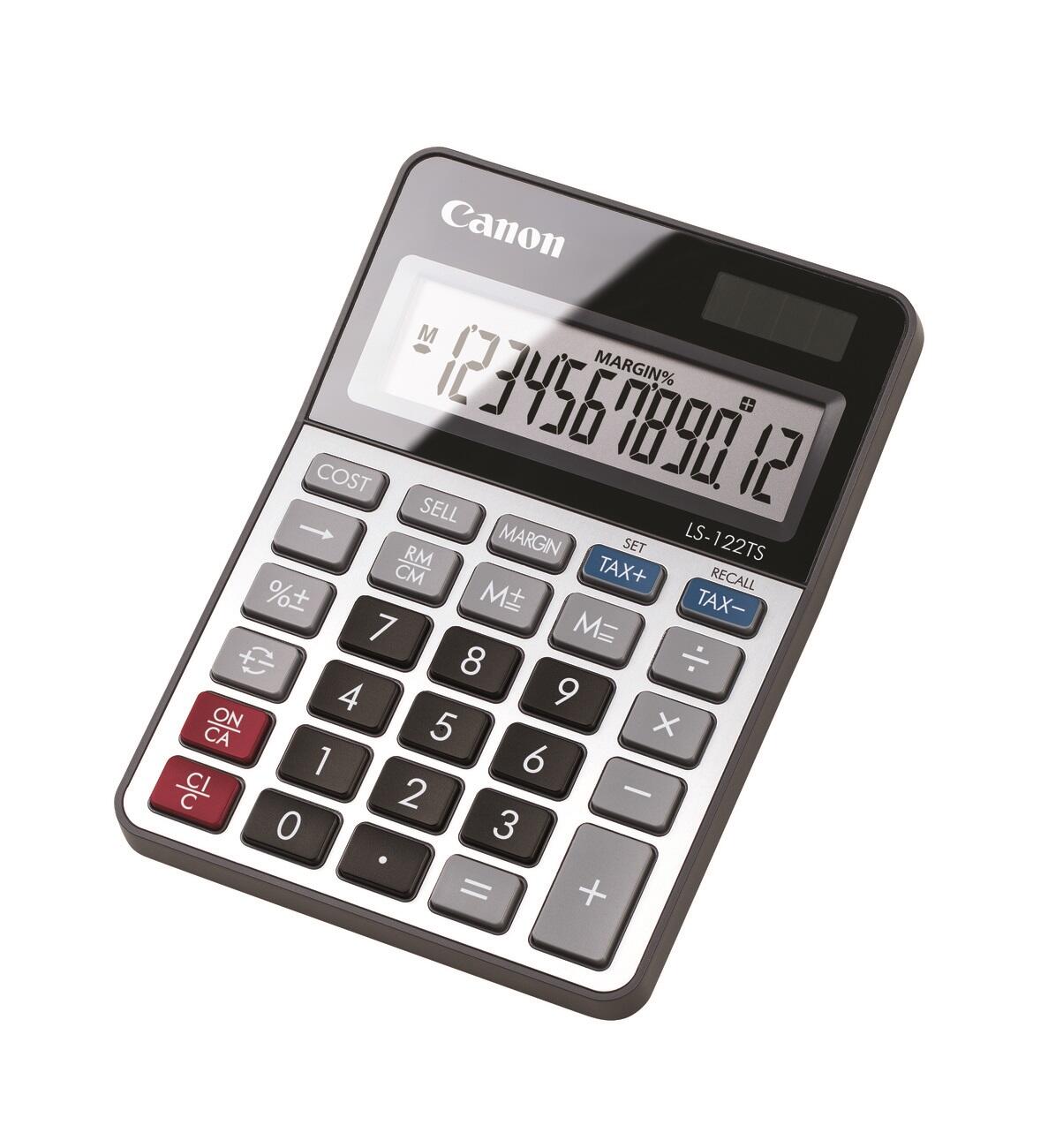 Canon LS-122TS Basisrechner 12 Stellen Solarpanel & Batterie