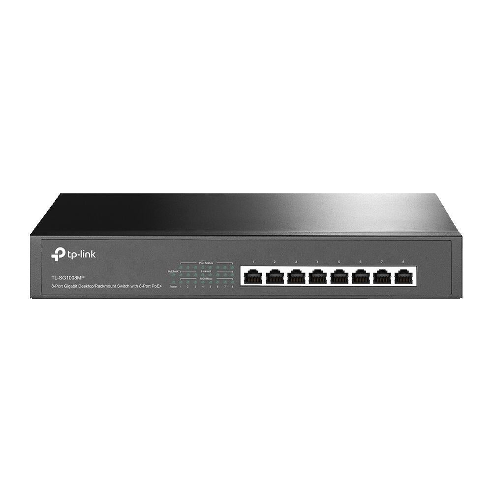 TP-Link TL-SG1008MP V2 8-Port Gigabit Desktop/Rackmount Switch mit 8-Port PoE+