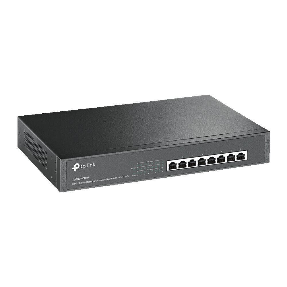 TP-Link TL-SG1008MP V2 8-Port Gigabit Desktop/Rackmount Switch mit 8-Port PoE+