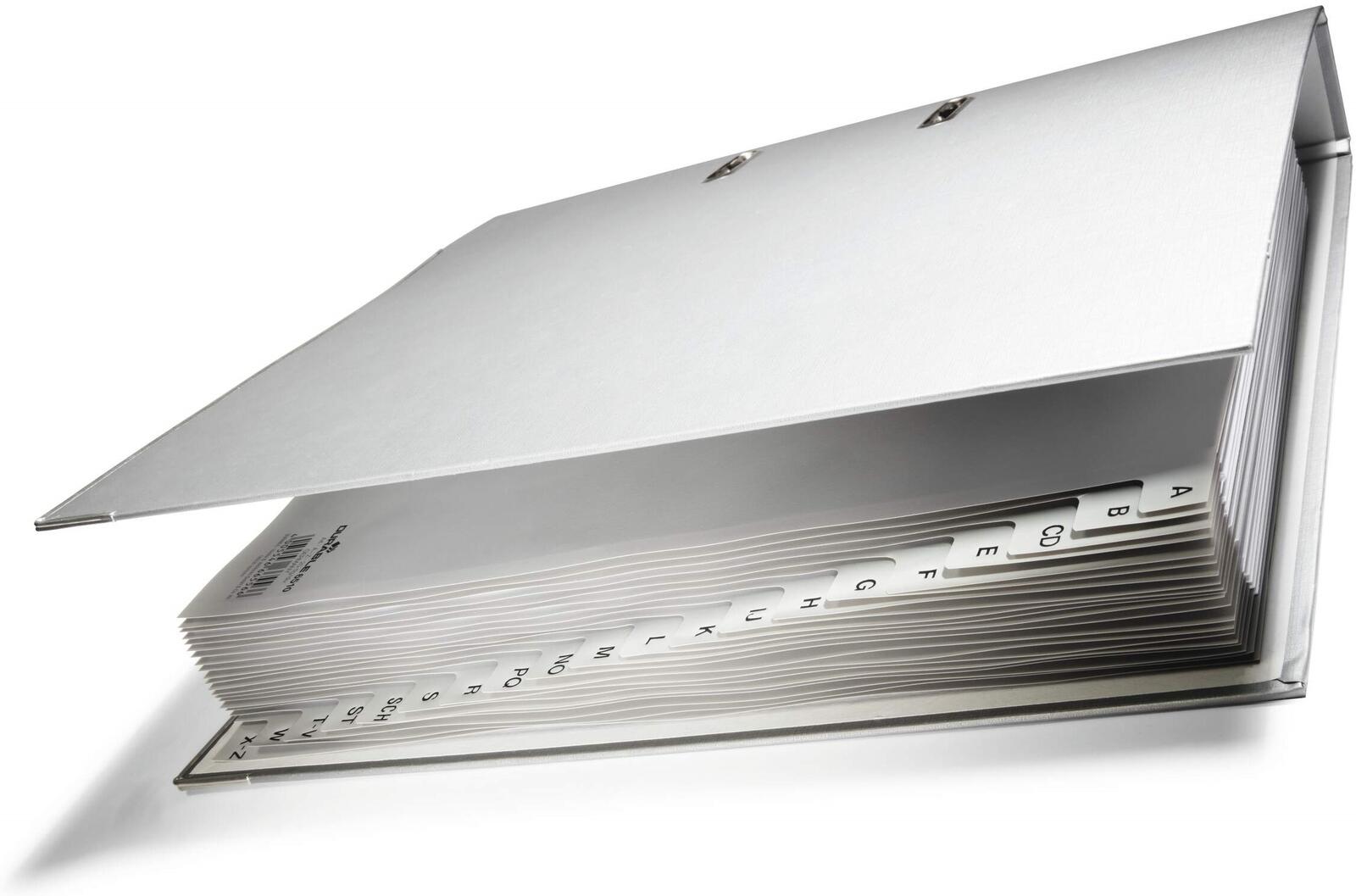 DURABLE A-Z Ordnerregister A4 - 20-teilig - grau