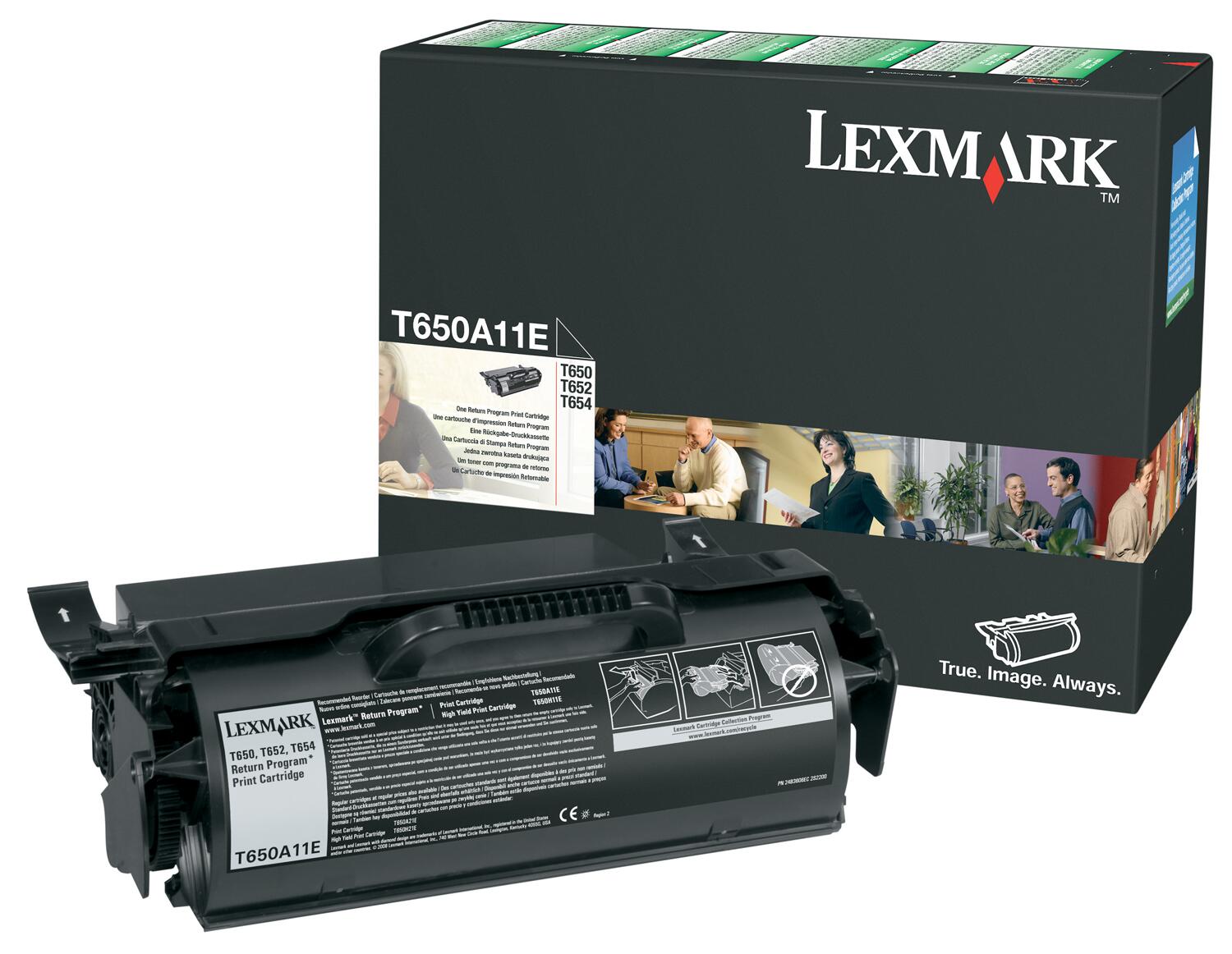 Lexmark Original Toner schwarz 7.000 Seiten (T650A11E) für T650dn/dtn/n, T652dn/dtn/n, T654dn/dtn/n, T656dne