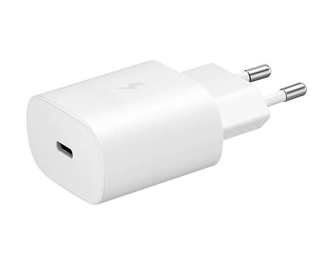 Samsung Schnellladegerät White - Bulkware (25W, 1m, USB-C)