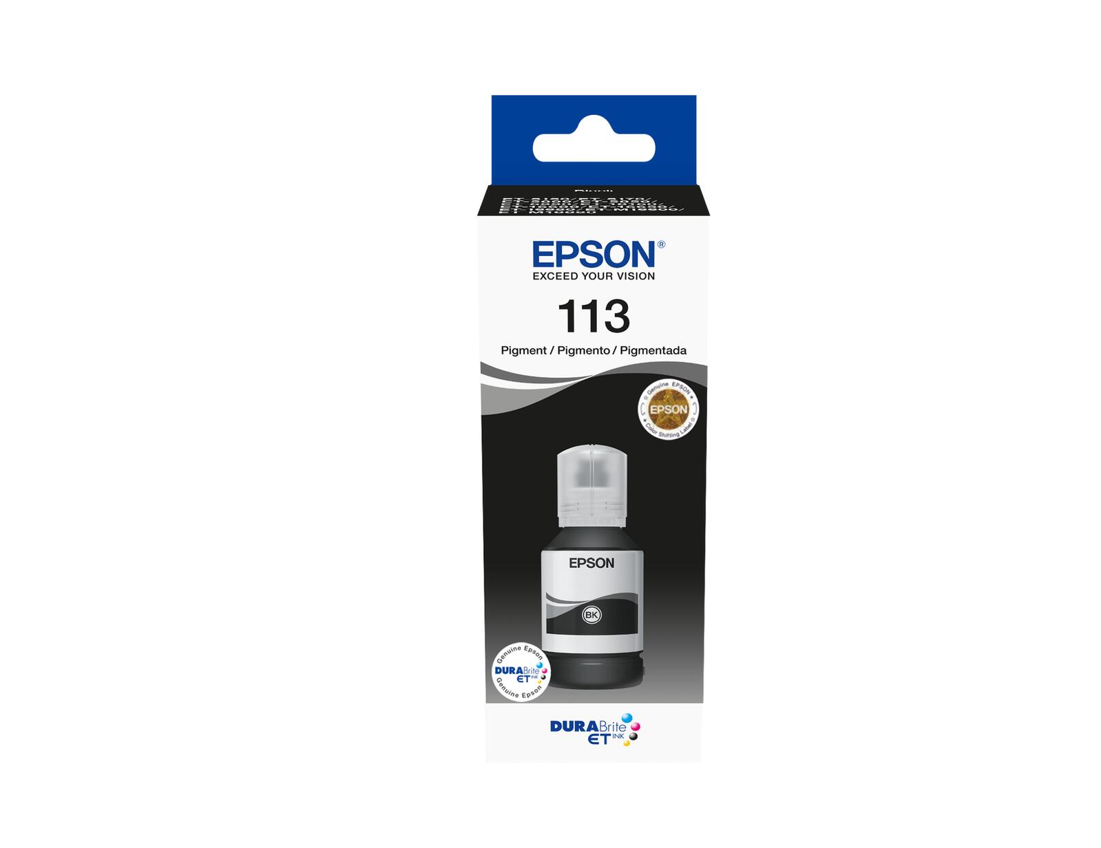 Epson Original EcoTank 113 Nachfülltinte - schwarz (C13T06B140)