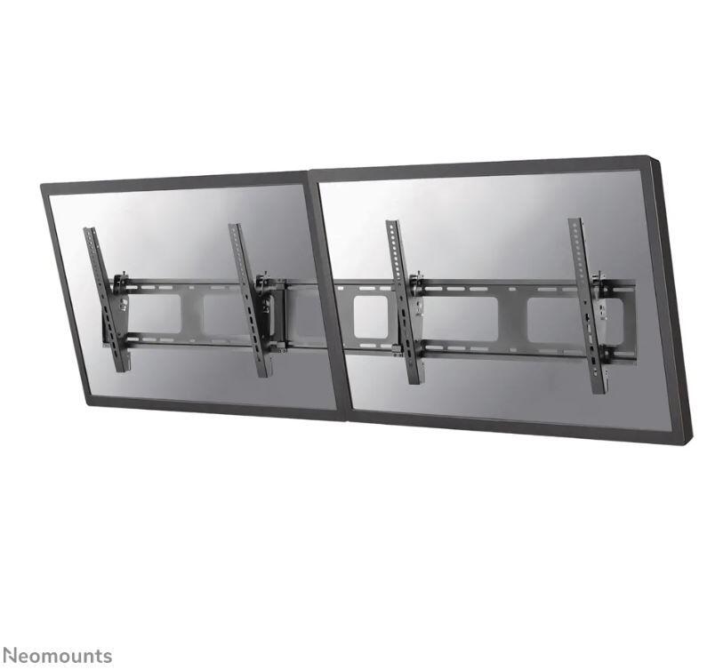 Neomounts NS-WMB200BLACK Menuboard zweifach Display Wandhalterung