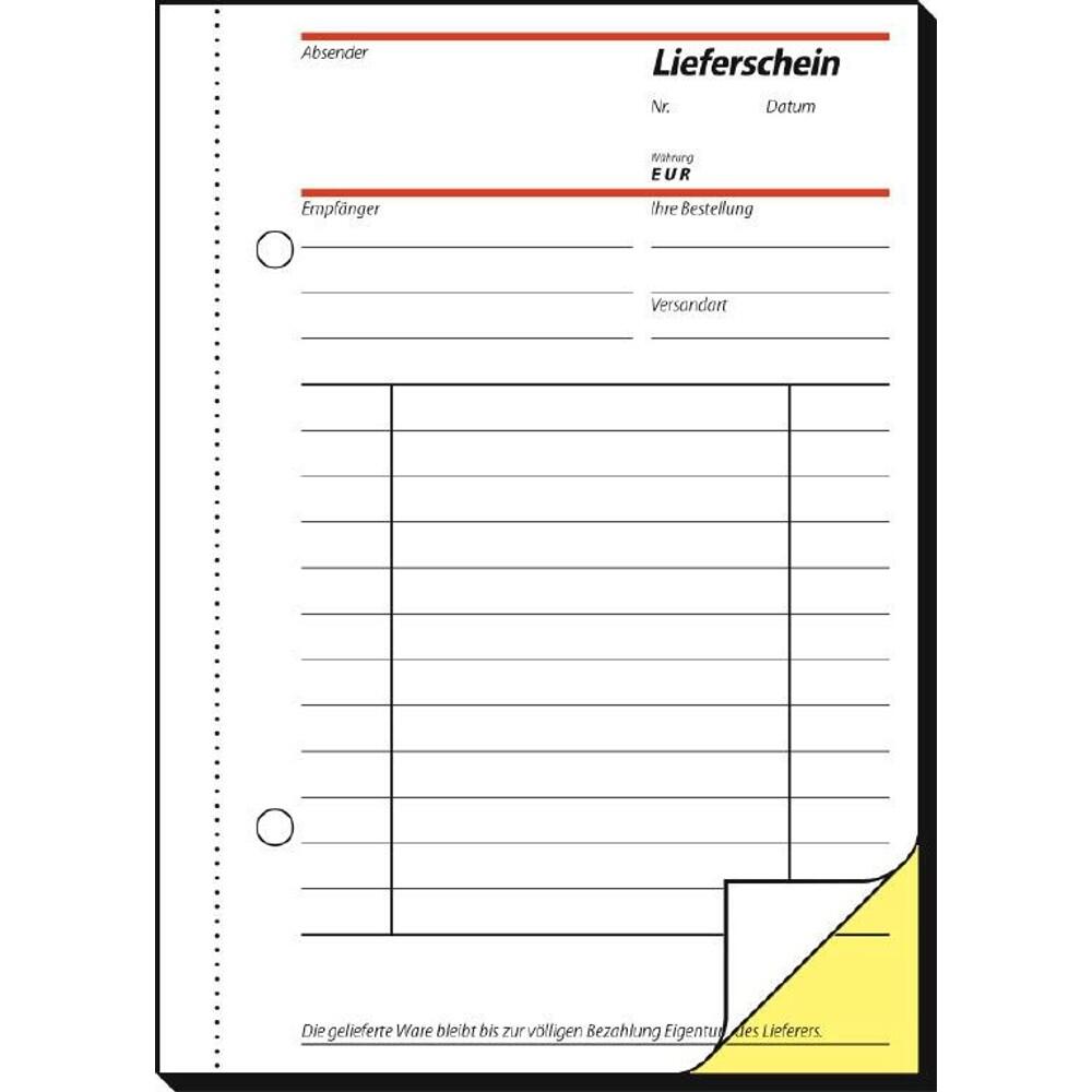 sigel Lieferschein mit Empfangsschein Formularbuch SD013 - 2 x 40 Blatt