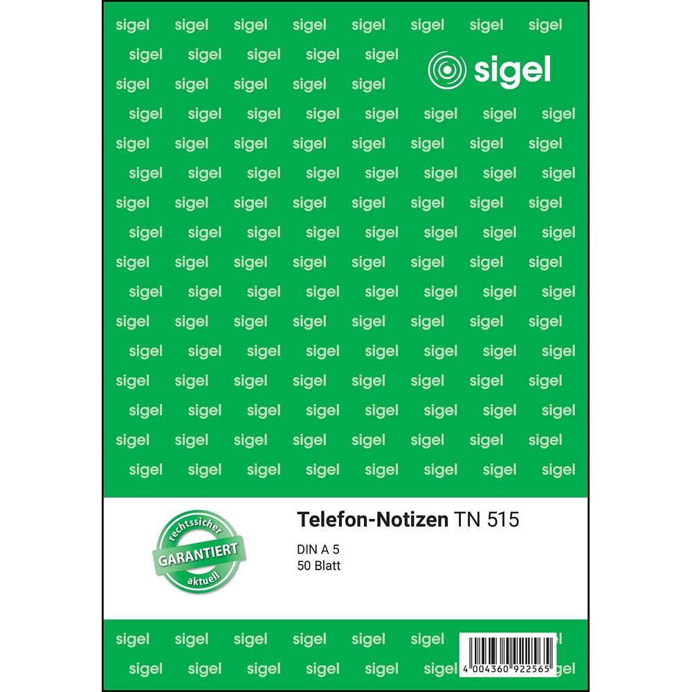 sigel Telefonnotiz Formularbuch TN515 - 1 x 50 Blatt