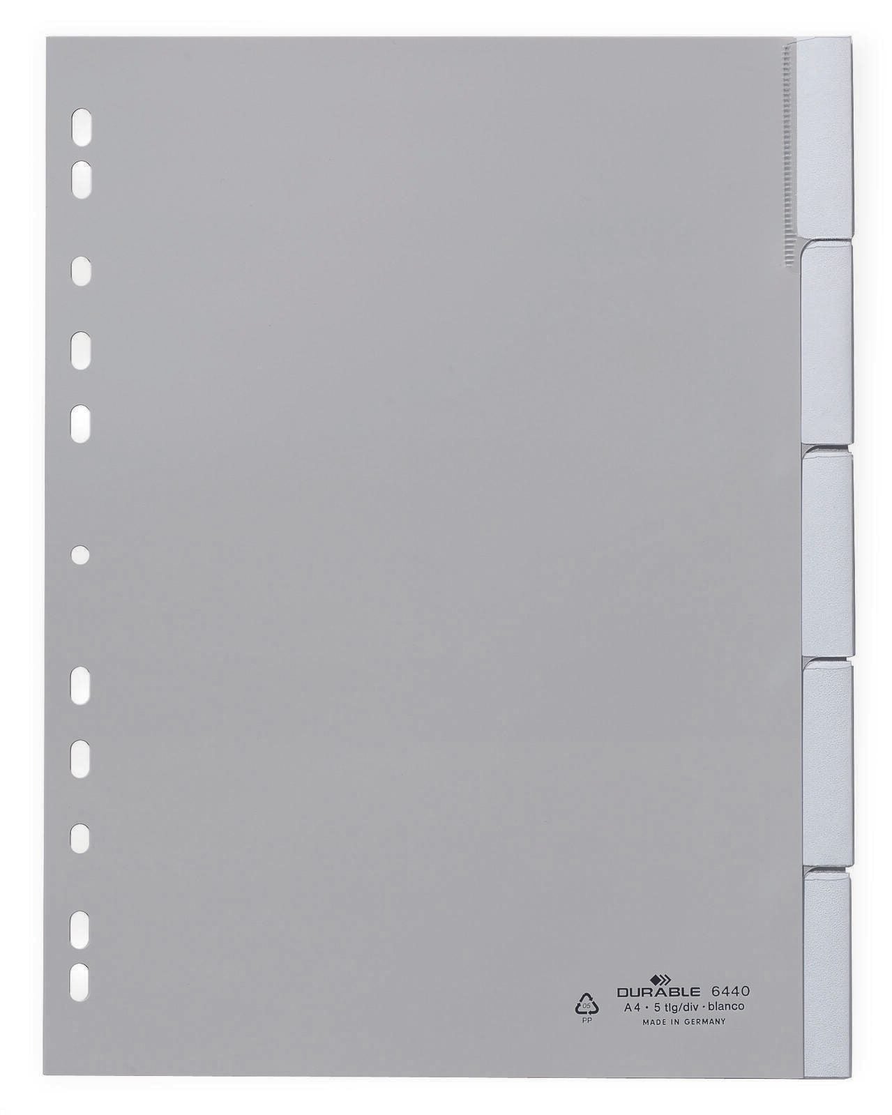 DURABLE Ordnerregister Vollformat 1-5 DIN A4