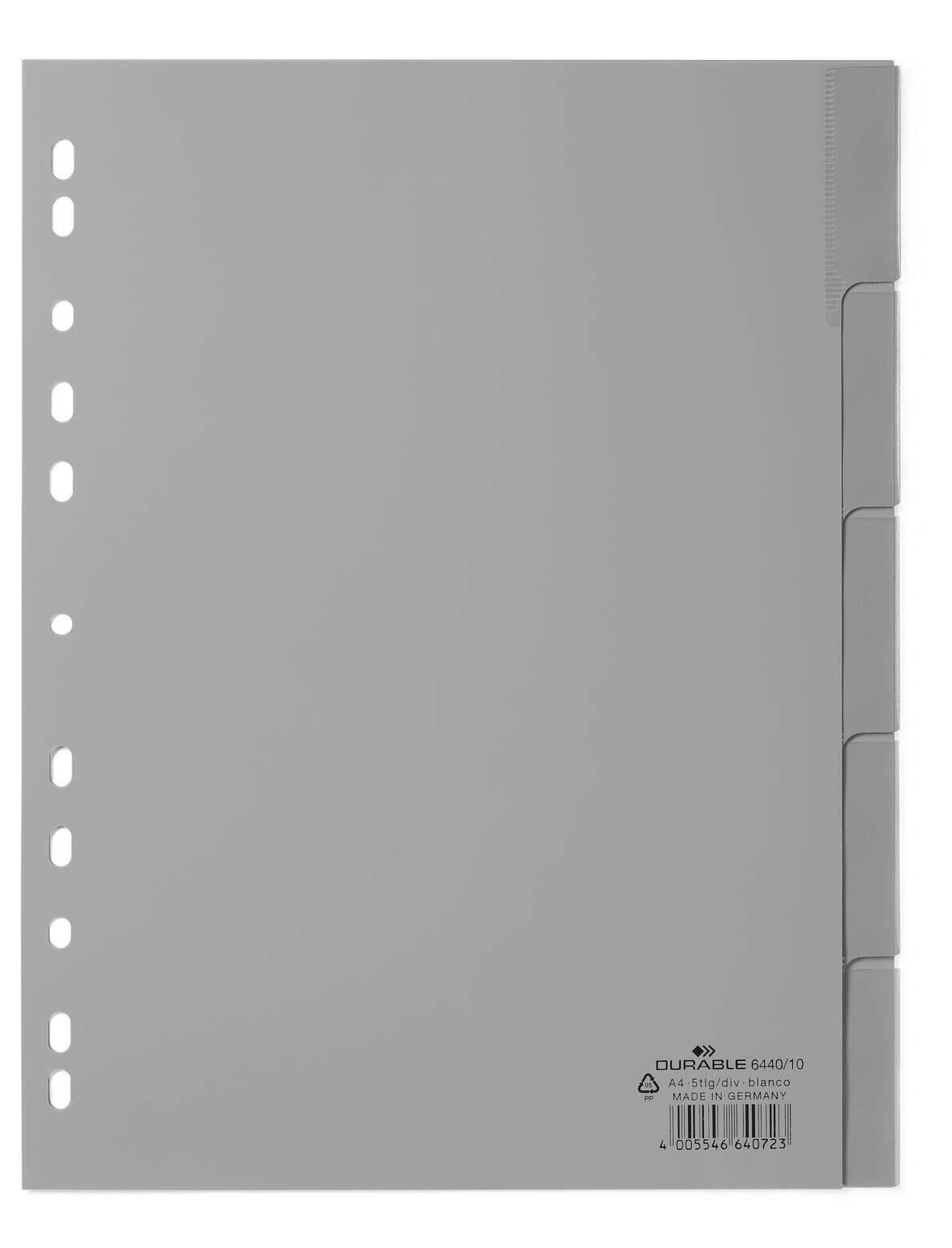 DURABLE Ordnerregister Vollformat 1-5 DIN A4