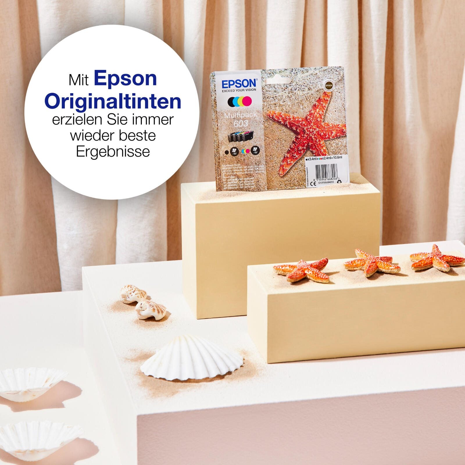 Epson Original 603XL Seestern Druckerpatronen - 4er Multipack (C13T03A64010)