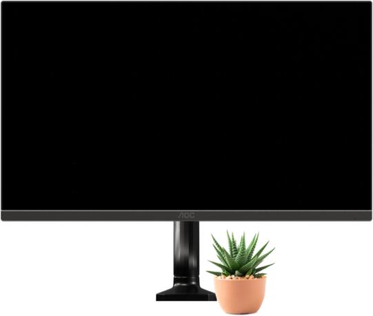 AOC AS110D0 Monitortischhalterung Gasfeder neigbar, schwenkbar, Pivot 33-80cm (13-31,5') 2-9 KG, VESA 75x75/100x100