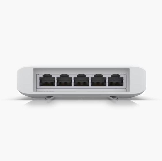 Ubiquiti UniFi Switch USW-FLEX Switch managed 4x 10/100/1000 (PoE) + 1x 10/100/1000 (PoE) wandmontierbar, Stangenmontage