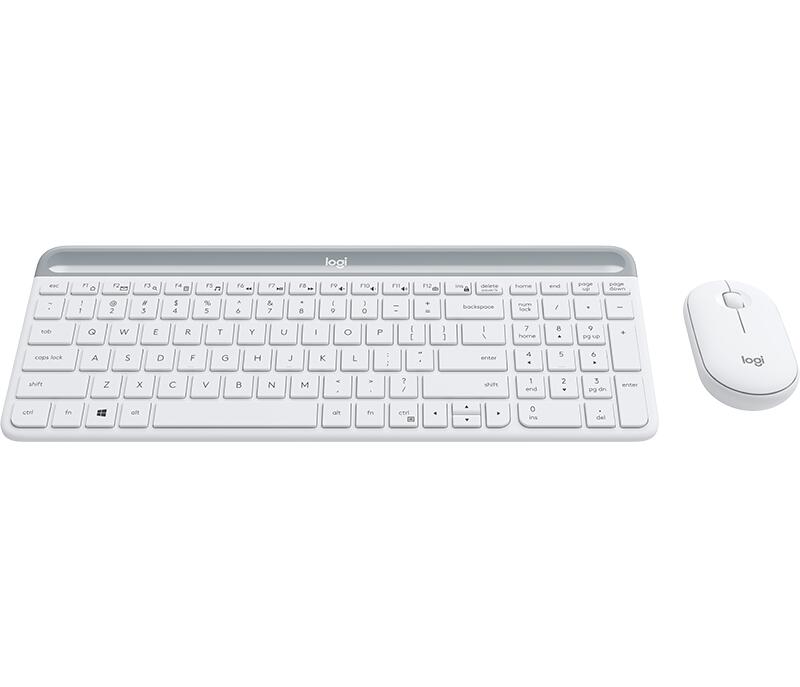 Logitech MK470 Slim Combo weiß