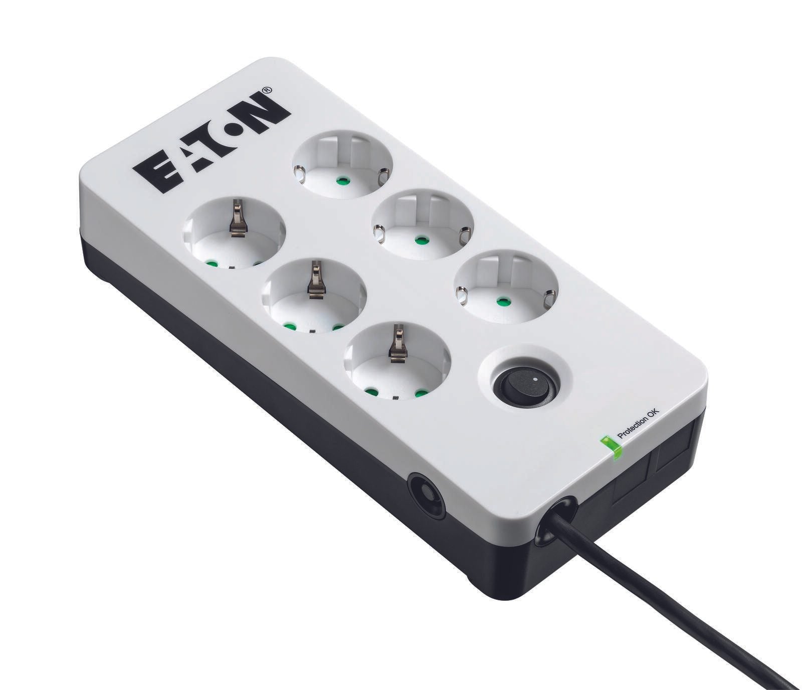 Eaton Steckdosenleiste 6-fach mit ßberspannungsschutz und Schalter 1.5m weiß