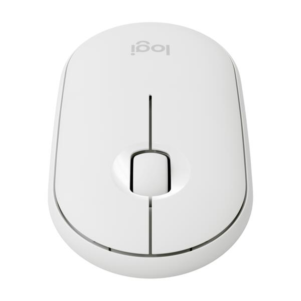Logitech M350 Pebble Maus (kabellos, weiß)