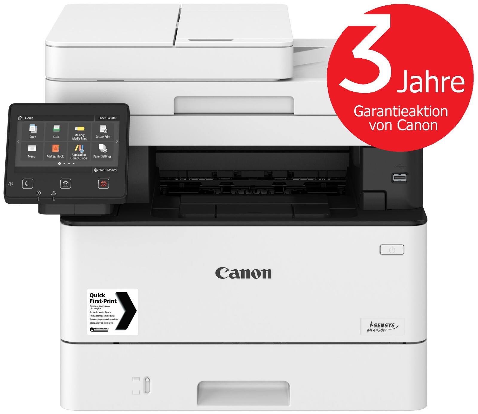 Canon i-SENSYS MF443dw Laser-Multifunktionsdrucker s/w