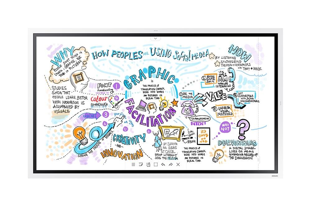 Samsung Flip 2 WM55R Flipchart 138,7 cm 55 Zoll