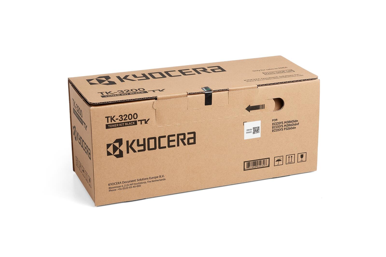 Kyocera Original TK-3200 Toner schwarz 40.000 Seiten (1T02X90NL0) für M3860idn/idnf, P3260dn
