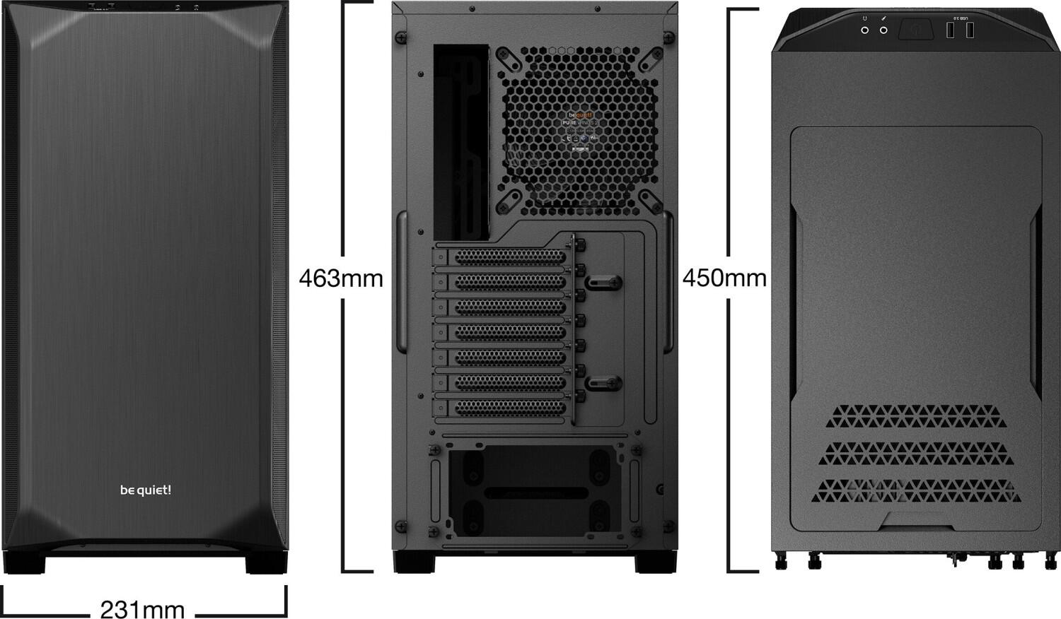 be quiet Pure Base 500 Midi-ATX-Tower Gehäuse