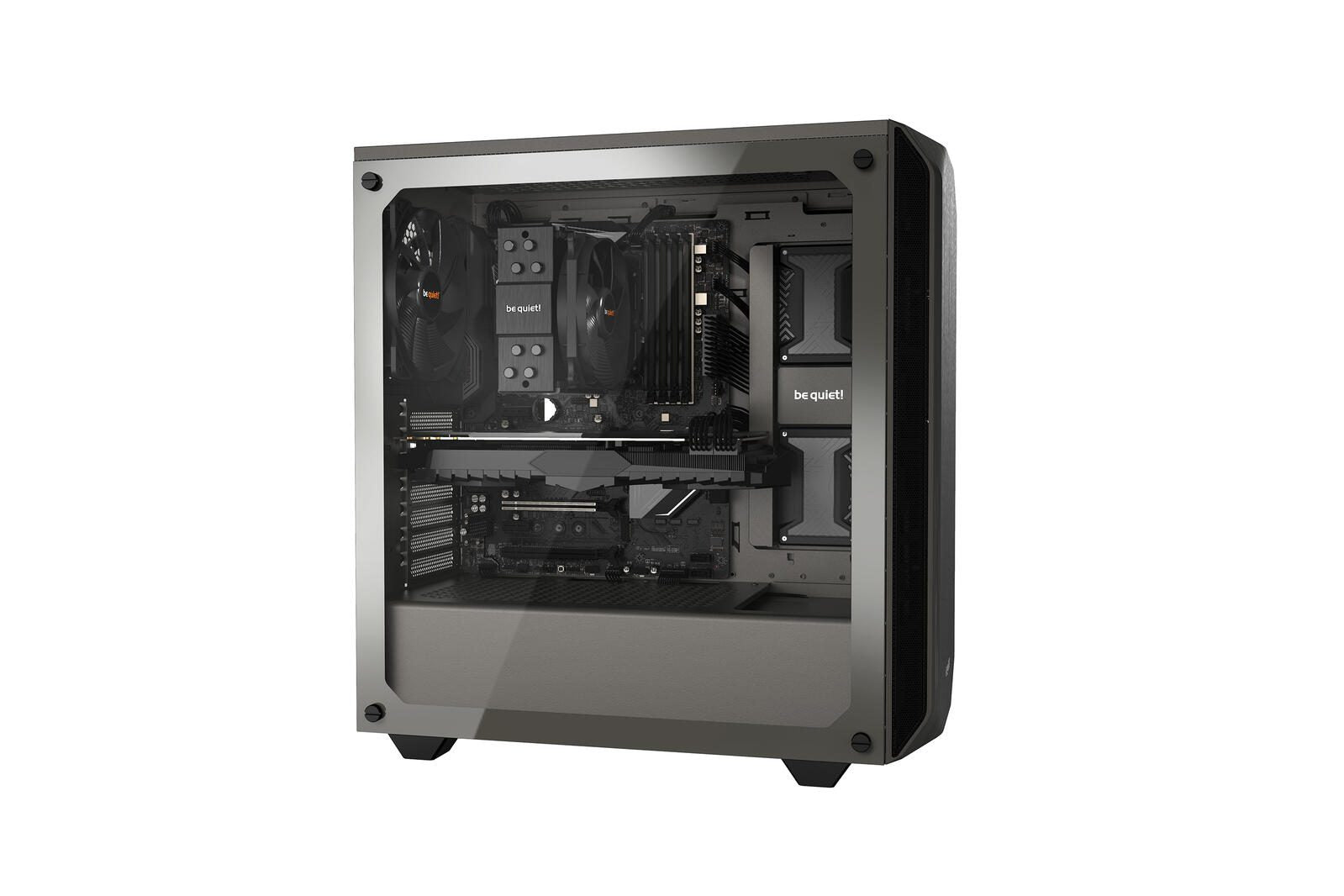 be quiet PC Gehäuse Pure Base 500 Window ATX metallic grau