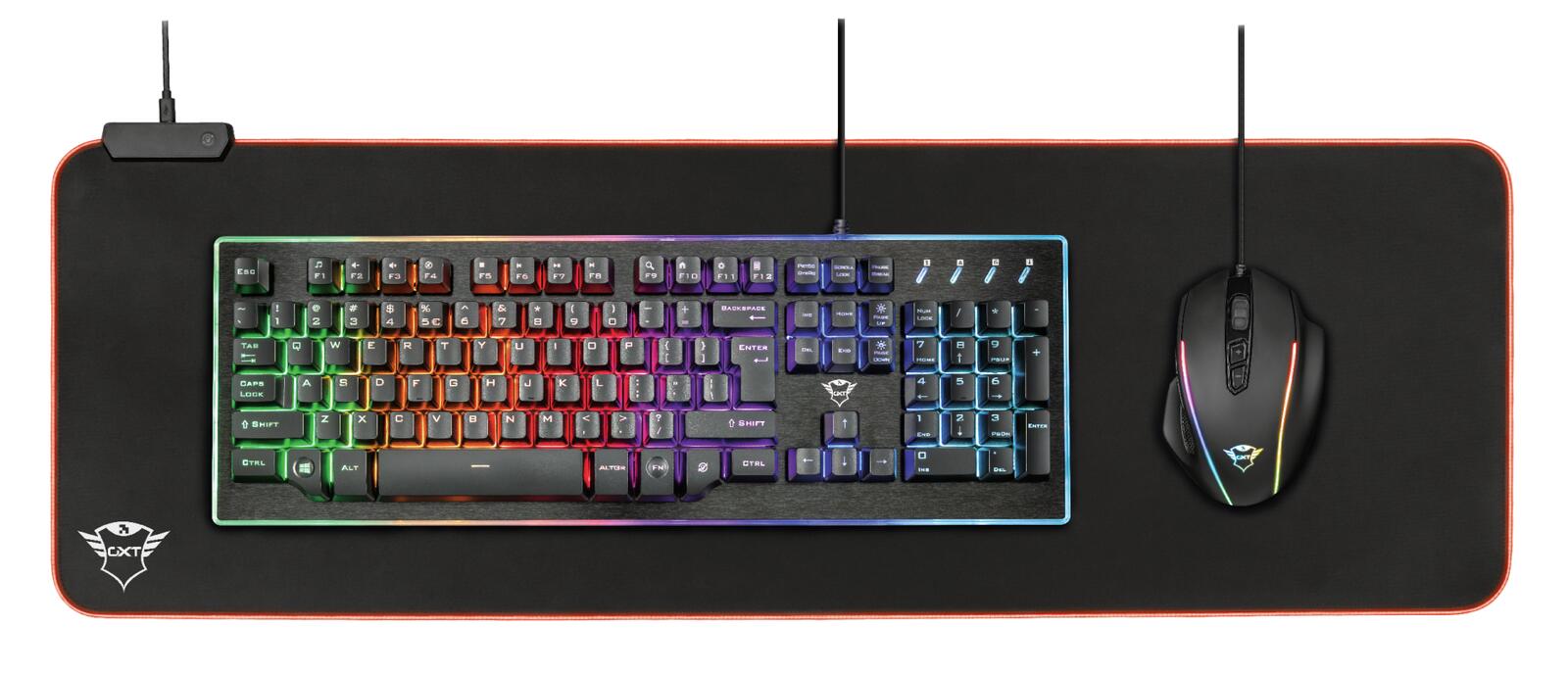 Trust Gaming GXT 764 Glide-Flex XXL RGB Mauspad - Schwarz