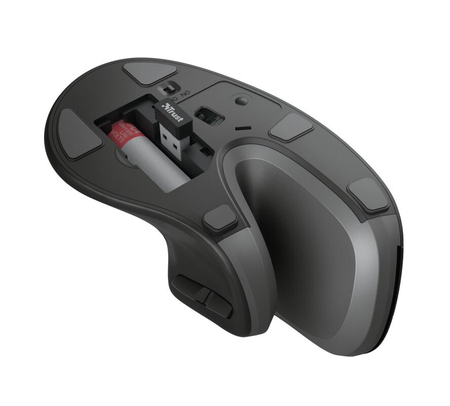 Trust Verro Ergonomische Funkmaus - Schwarz