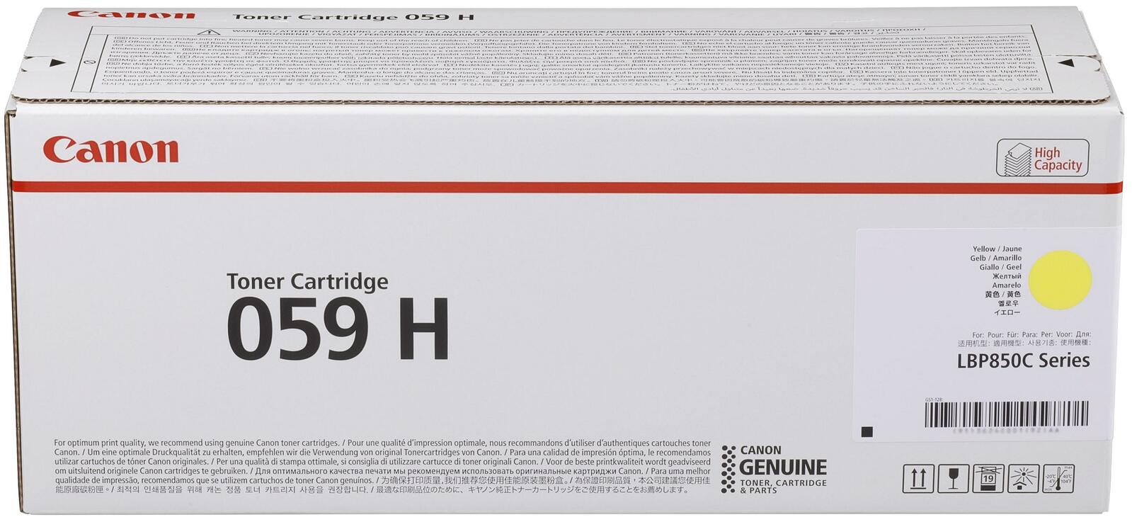 Canon Original 059H Toner - gelb bis zu 13.500 Seiten