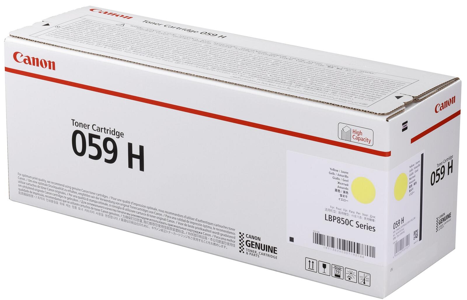 Canon Original 059H Toner - gelb bis zu 13.500 Seiten