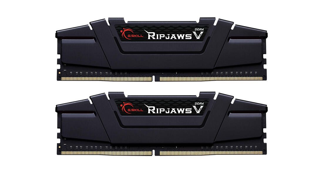 G.Skill RipJaws V schwarz DIMM Kit 32GB (2x16GB), DDR4-3600, CL18-22-22-42