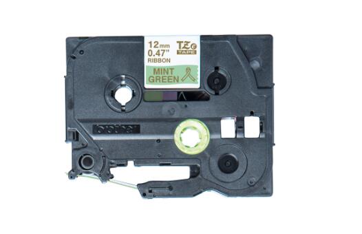 Brother Original P-Touch Farbband TZe-RM34 Gold auf Mintgrün (TZERM34)