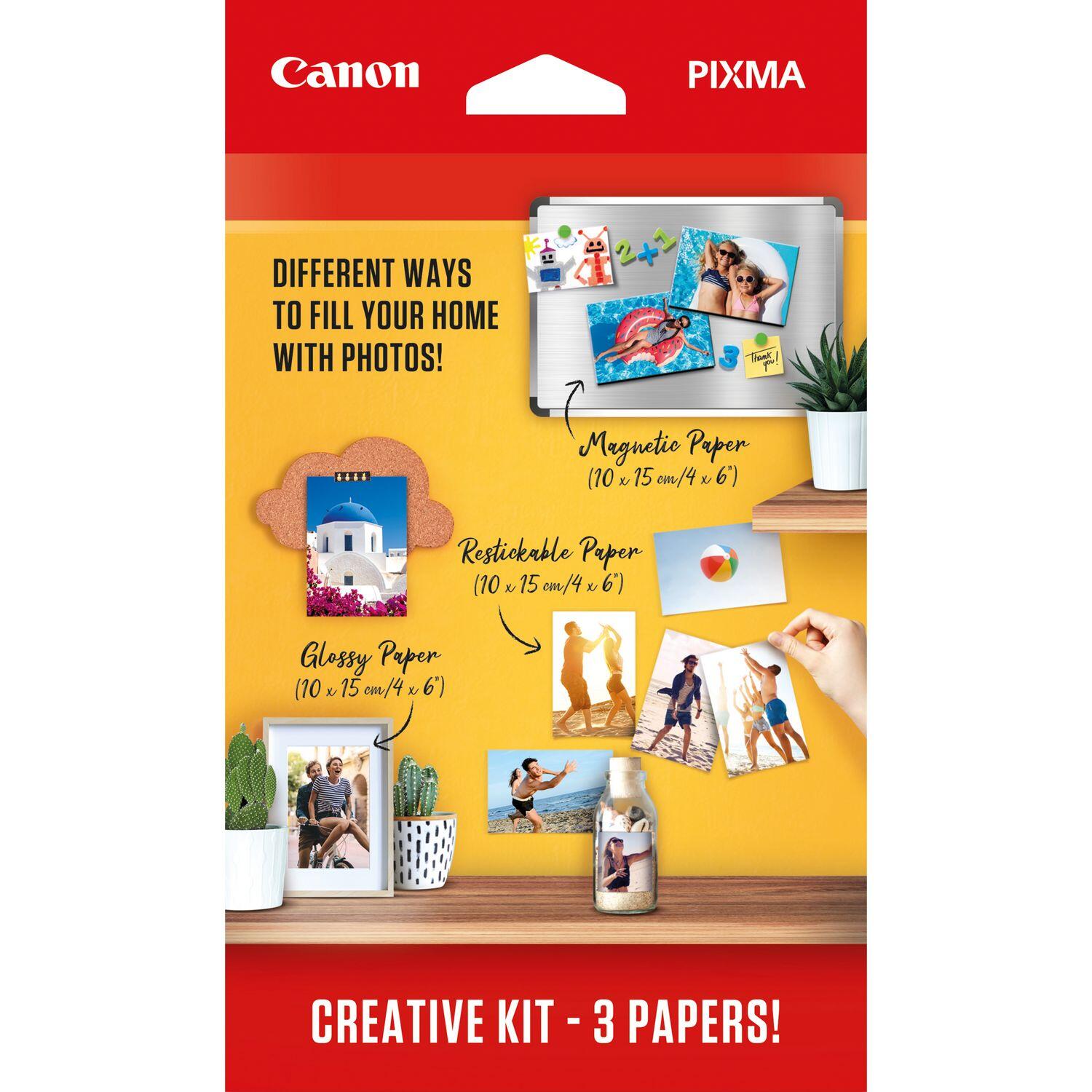 Canon Creative Kit 3 Papiersorten MG-101 100x150mm - 5 Blatt + RP-101 100x150mm - 5 Blatt + PP-201 100x150mm - 50 Blatt